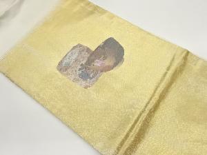 螺鈿引箔お椀に箱模様名古屋帯